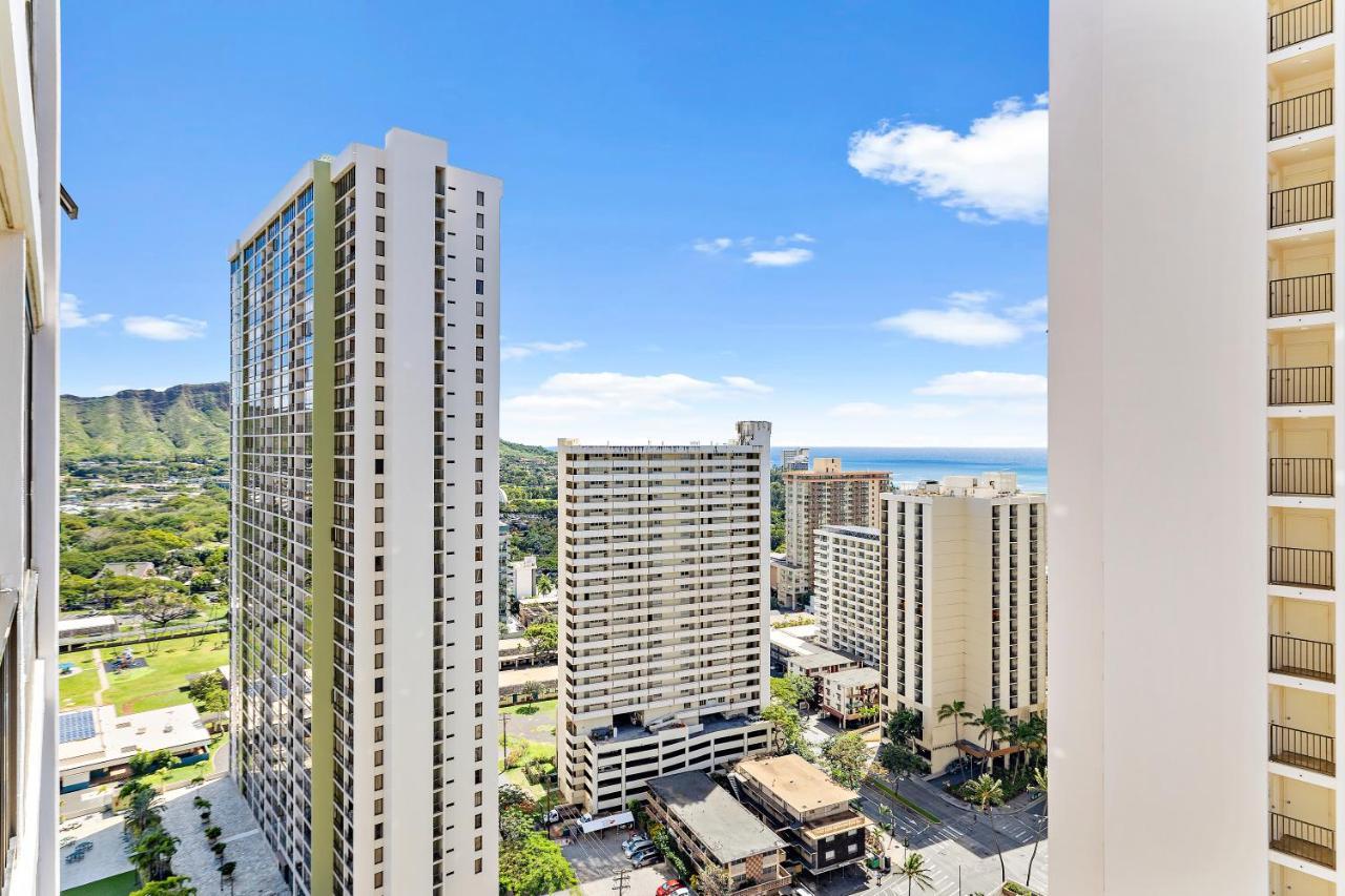 1Br With Great Ocean Views, 1 Block To Waikiki Beach Хонолулу Екстериор снимка